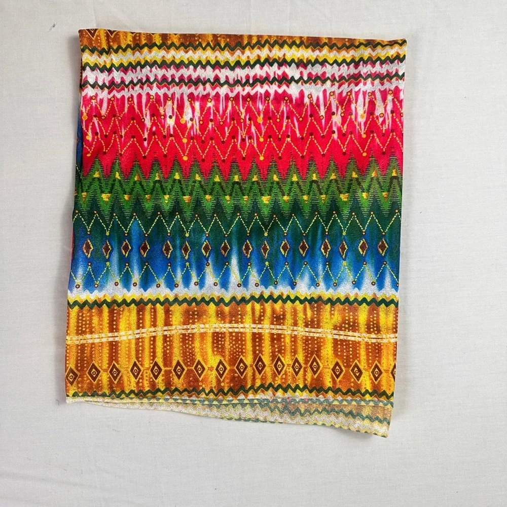 Colorful Patterned Scarf - Picture 2 of 2